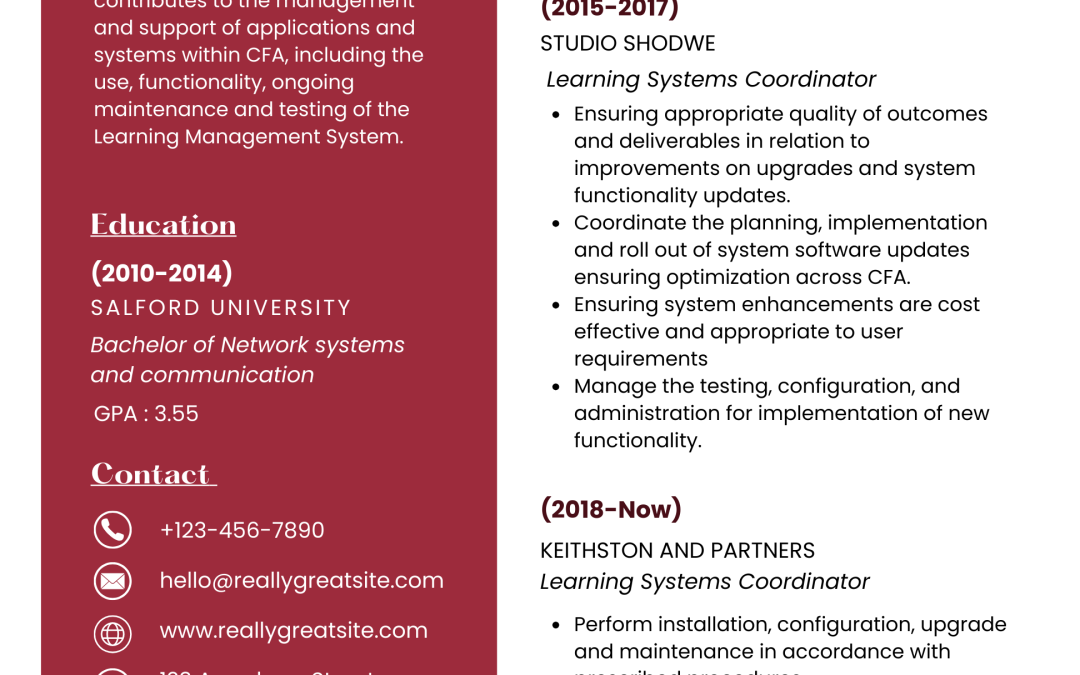 Grey & white minimal resume (1)